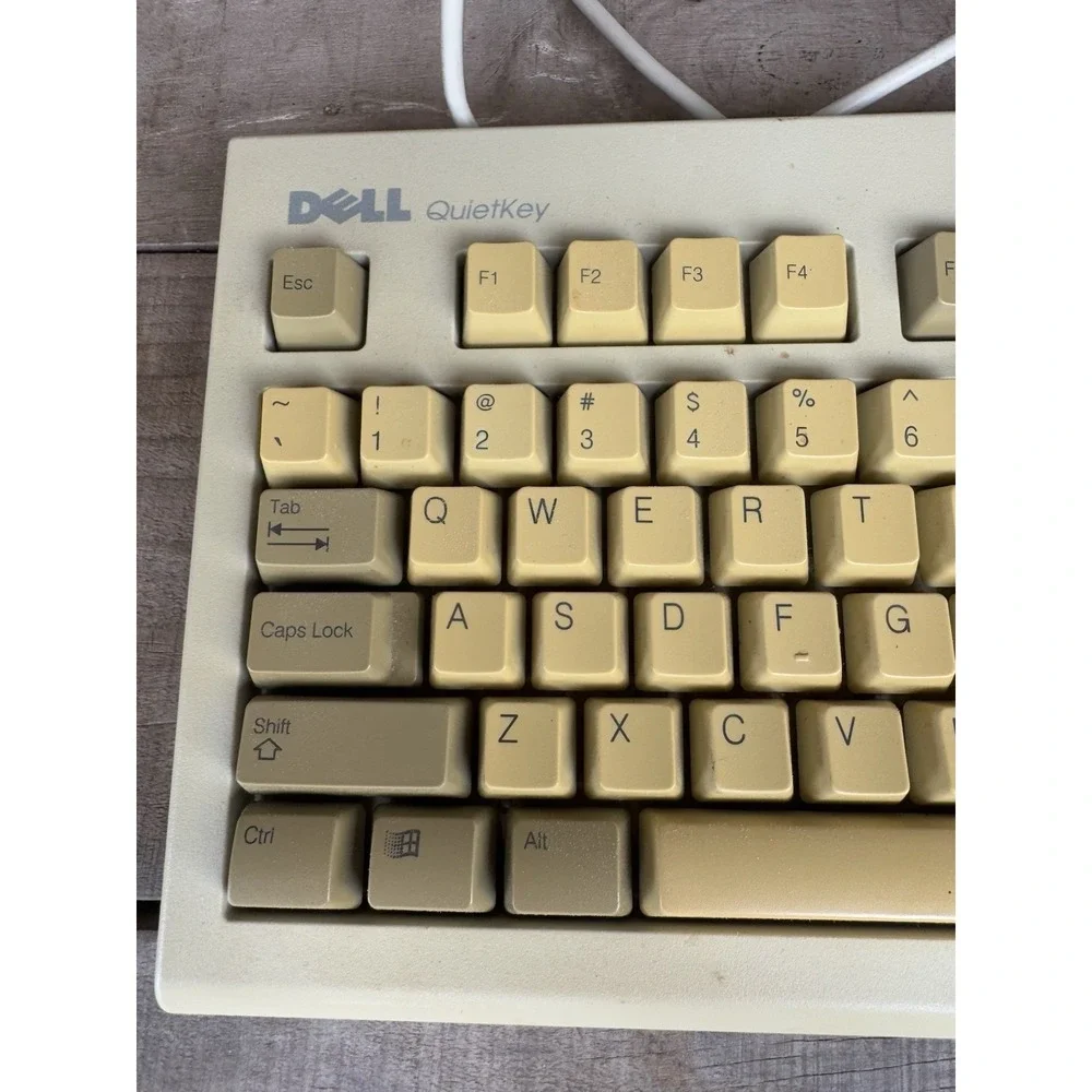 Vintage Dell Quietkey PS/2 Mechanical Keyboard Model RT7D5JTW Dell